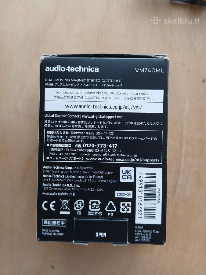 Audio-technica Vm740ml ir Ortofon Omb 5e - nuotraukos Nr. 4