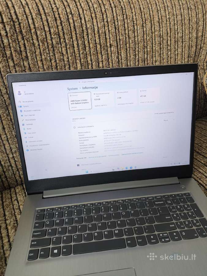 Lenovo Ideapad 3 17ada05 17.3" Ryzen 3 3250u - nuotraukos Nr. 5