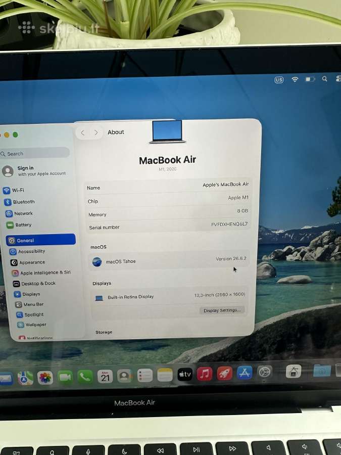 MacBook air m1 a2337 - nuotraukos Nr. 5