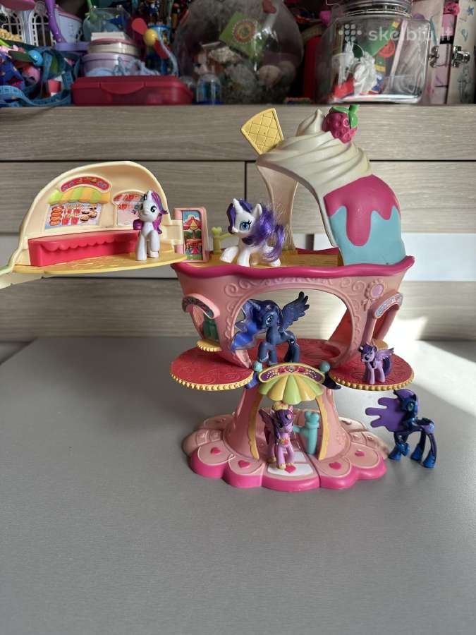 My Little Pony ledų pilis / namelis + 6 poniai - nuotraukos Nr. 3