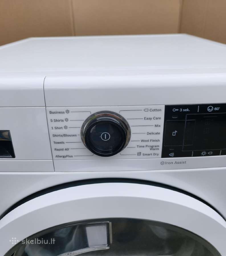 Džiovyklė Bosch 8klases 9kg Wtx8hkm9sn - nuotraukos Nr. 2
