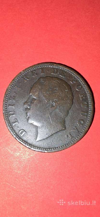 Portugalija 20 realų 1884 - nuotraukos Nr. 2