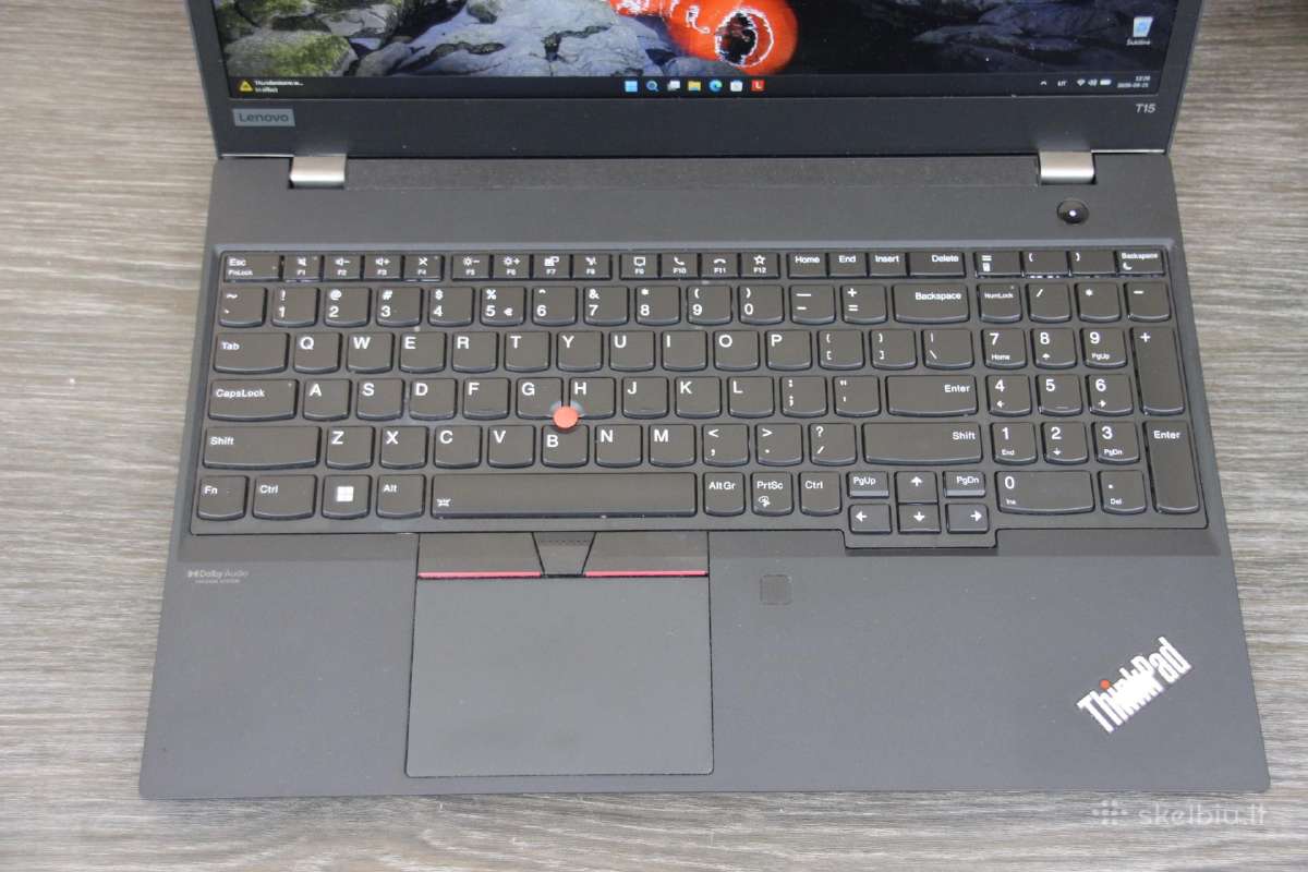 Lenovo T15 gen2 i7 32gb Fhd Ips 512gb SSD - nuotraukos Nr. 2