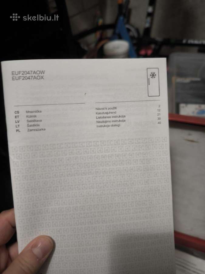 Šaldiklis Electrolux Euf2047aow - nuotraukos Nr. 5