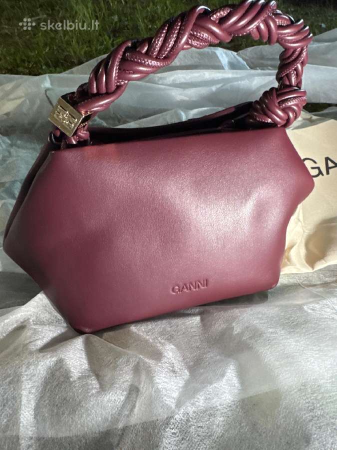 Nauja odinė rankinė Ganni Bou Bag, Vilnius - nuotraukos Nr. 3