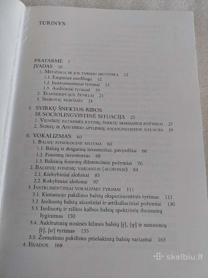 Svirkų šnektos fonologinė sistema - nuotraukos Nr. 2