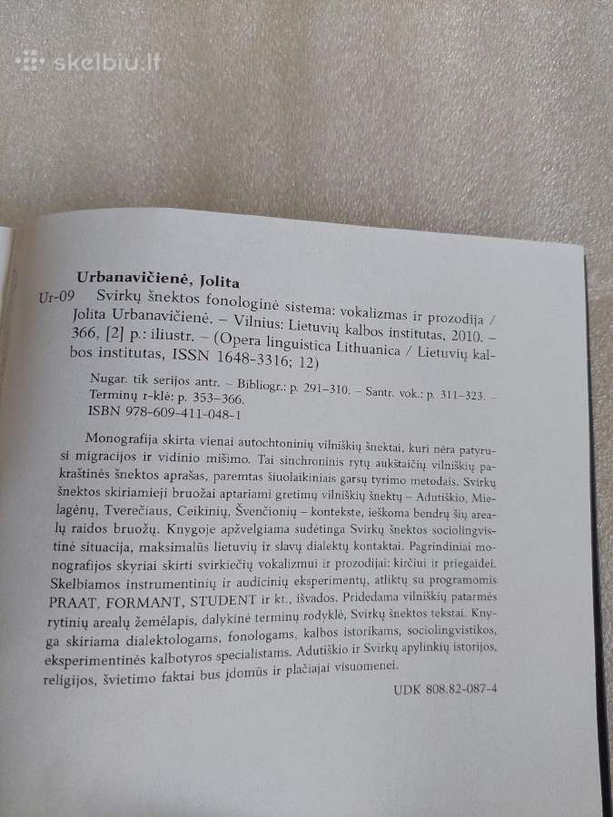 Svirkų šnektos fonologinė sistema - nuotraukos Nr. 4
