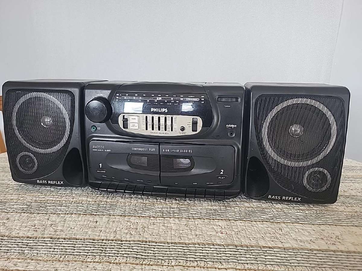 Philips Aw7550 dviejų kasečių magnetola - nuotraukos Nr. 3