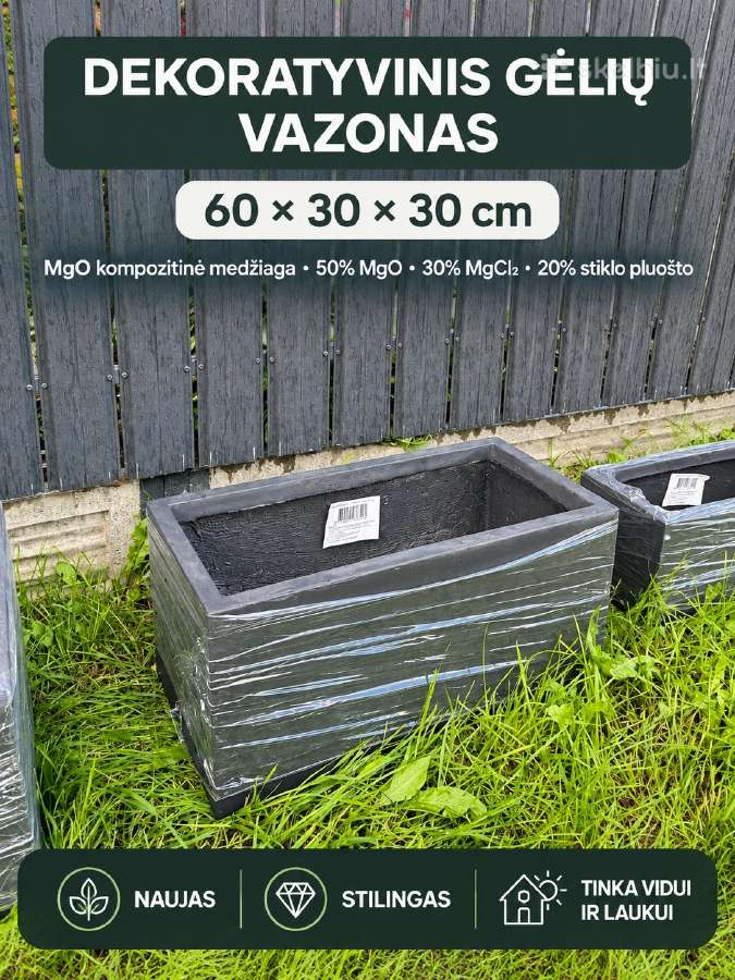 Įvairaus dydžio vazonai laukui ir namams. - nuotraukos Nr. 3