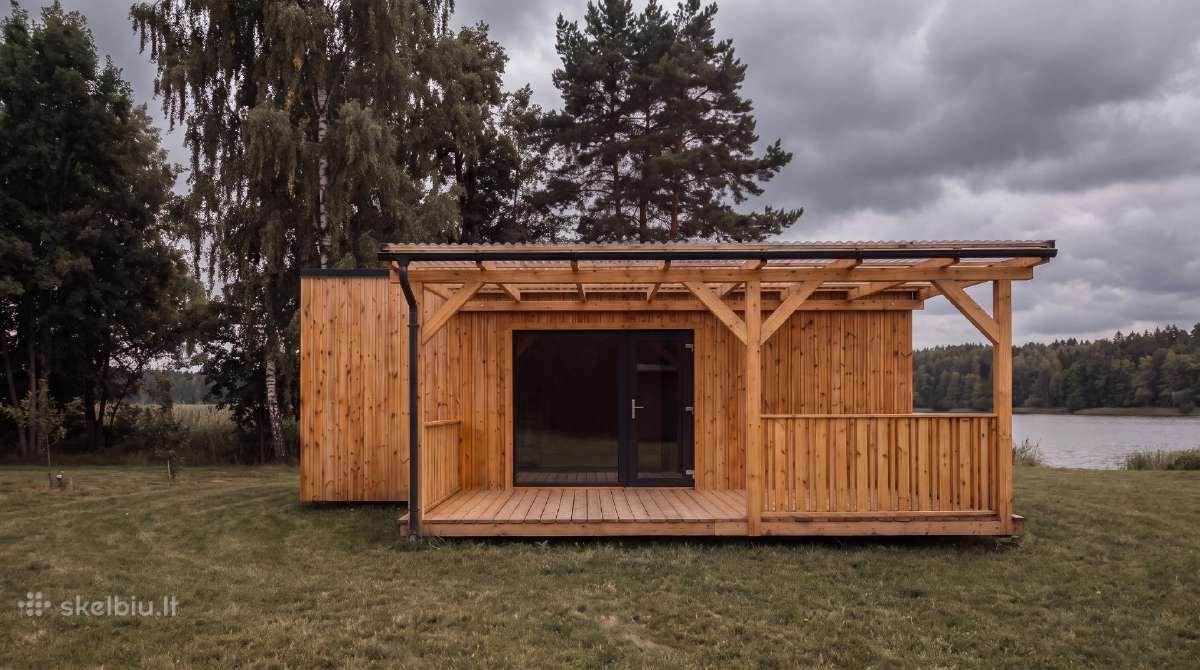 Medinis Sodo Namelis 22 m² + 15,6 m² dengta terasa - nuotraukos Nr. 2