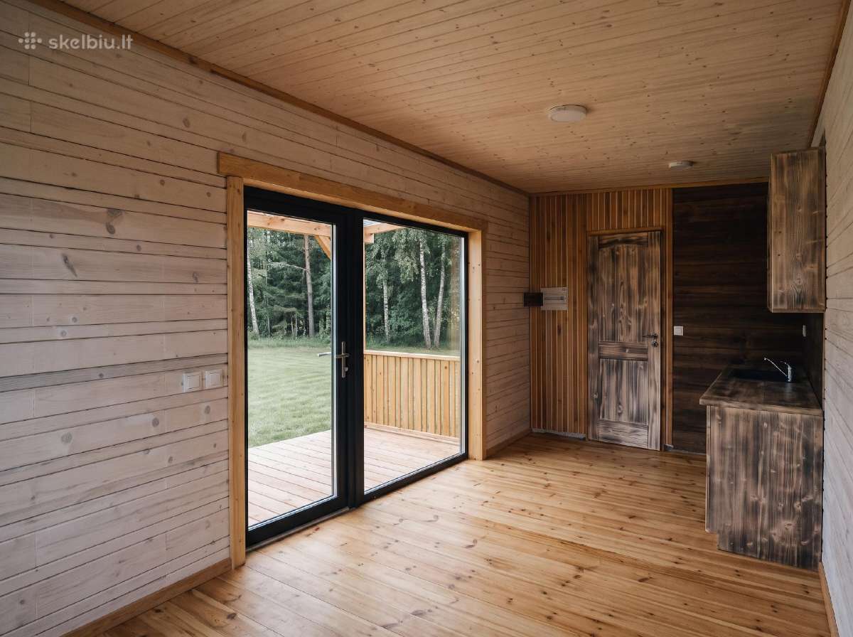 Medinis Sodo Namelis 22 m² + 15,6 m² dengta terasa - nuotraukos Nr. 3