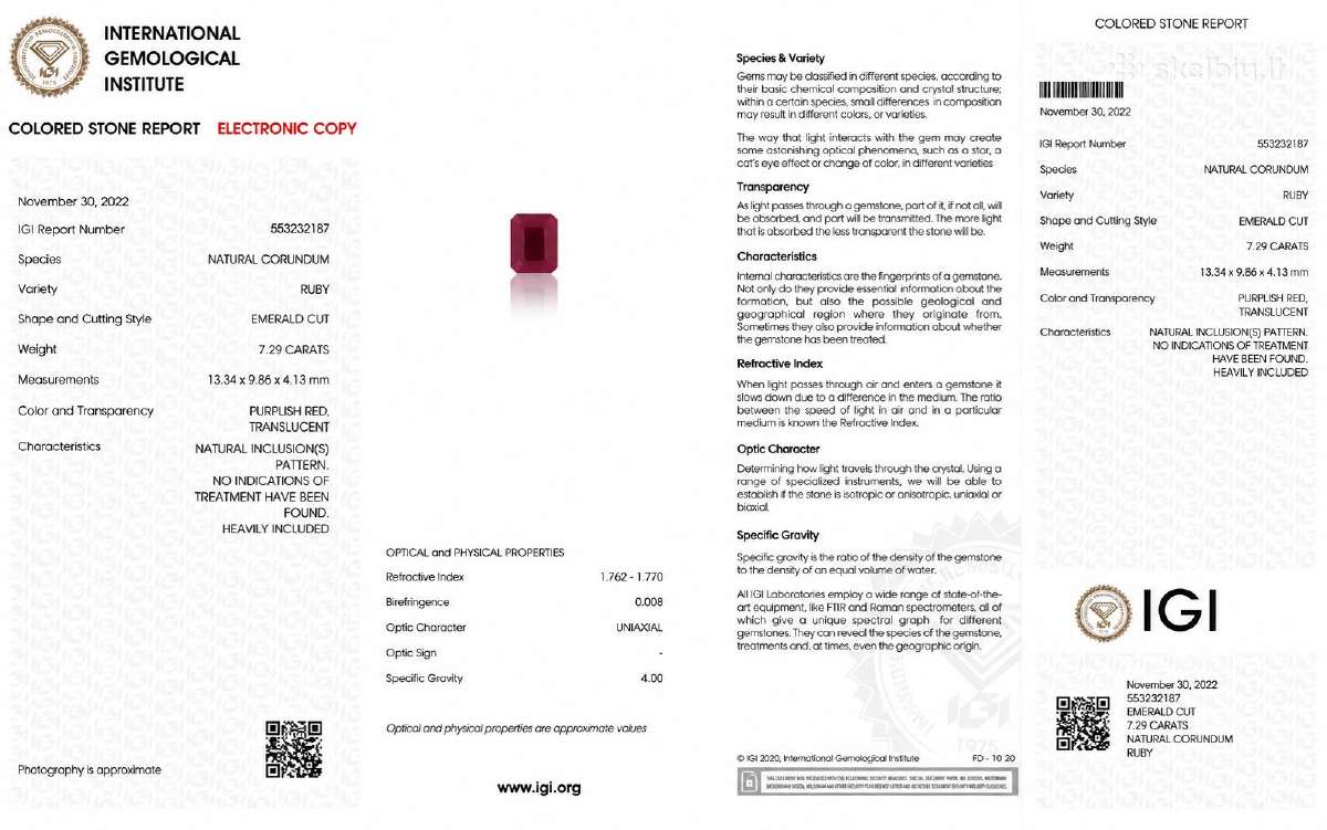 585 aukso žiedas – 7,29 ct natūralus rubinas - nuotraukos Nr. 7