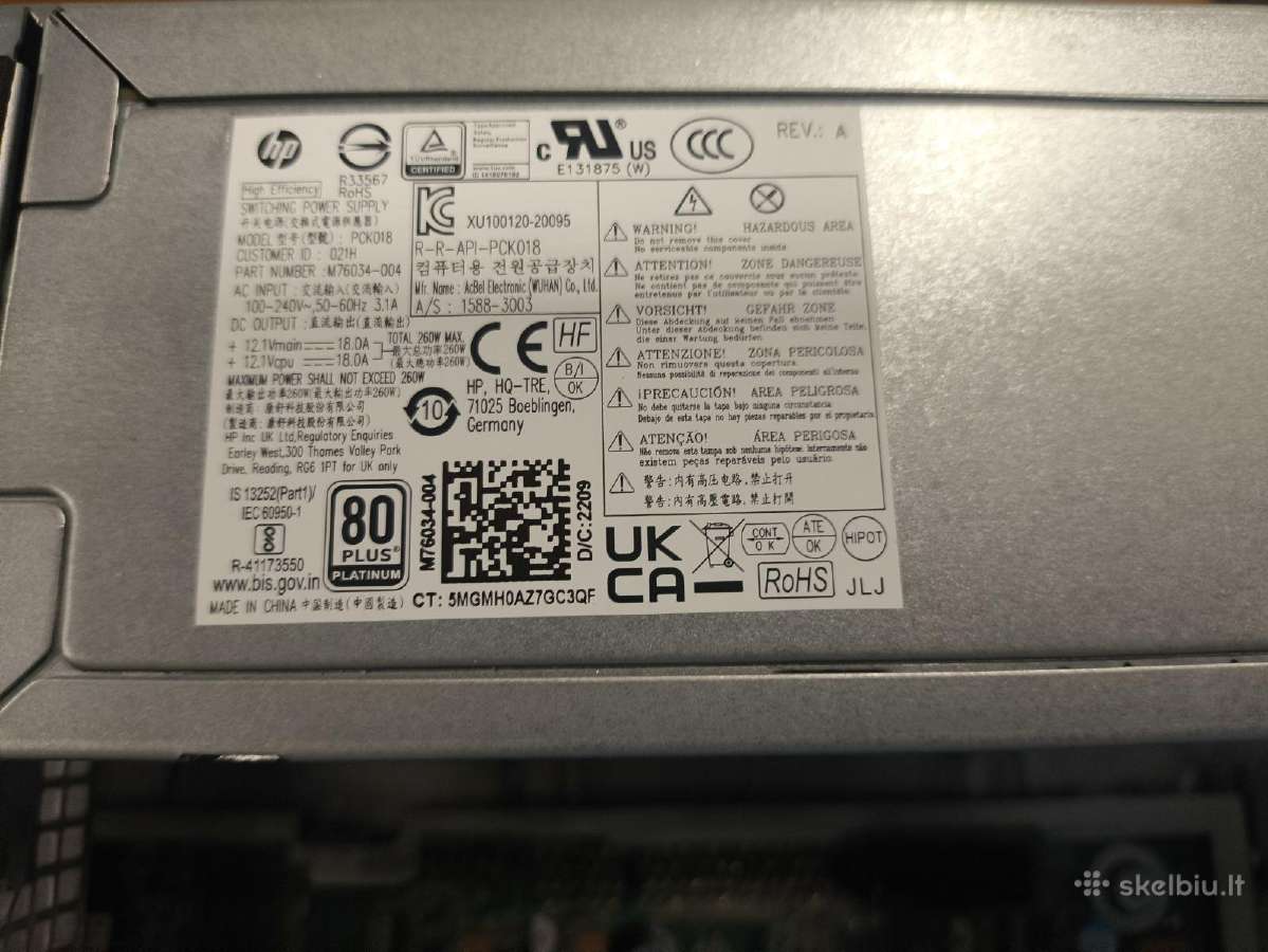 Elite Mini 800 G9 Sff i5-12500 32gb Ddr5 256gb Wif - nuotraukos Nr. 4