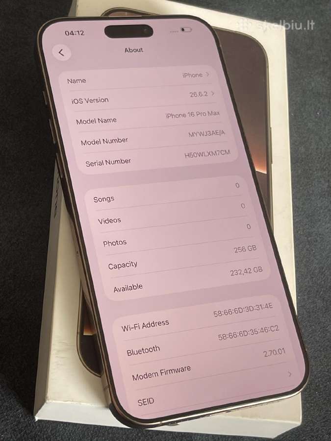 iPhone 16 pro max - nuotraukos Nr. 3