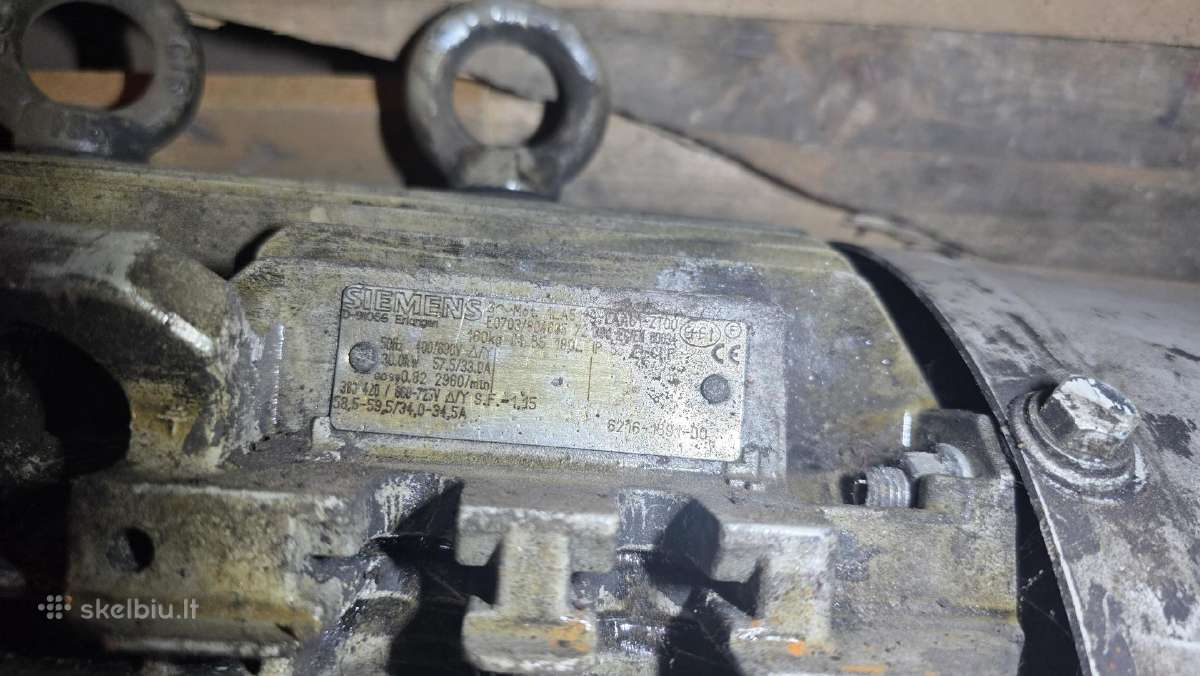 Elektros variklis Siemens 30kw - 400/690v 2960/min - nuotraukos Nr. 3
