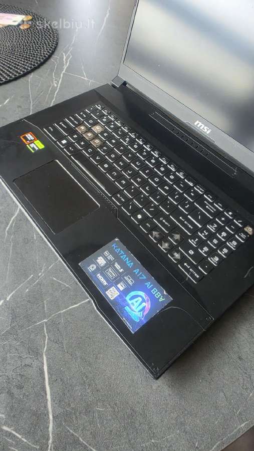 Msi katana a17, 4060, r7hs, 16gb ddr5, 1tb - nuotraukos Nr. 2