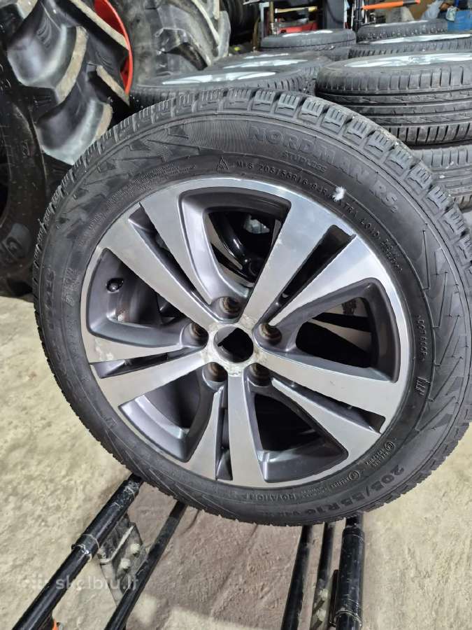 Peugeot r16 diskai Su zieminem padangom - nuotraukos Nr. 4