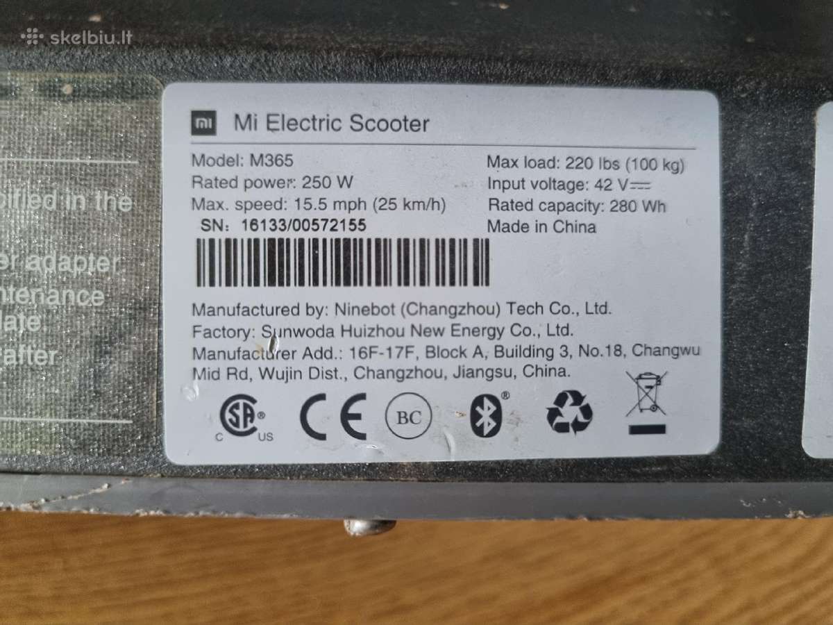 Elektrinis paspirtukas Xiaomi - nuotraukos Nr. 20