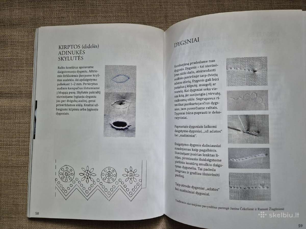 Aukštaitijos tautinių marškinių siuvinėjimas - nuotraukos Nr. 7