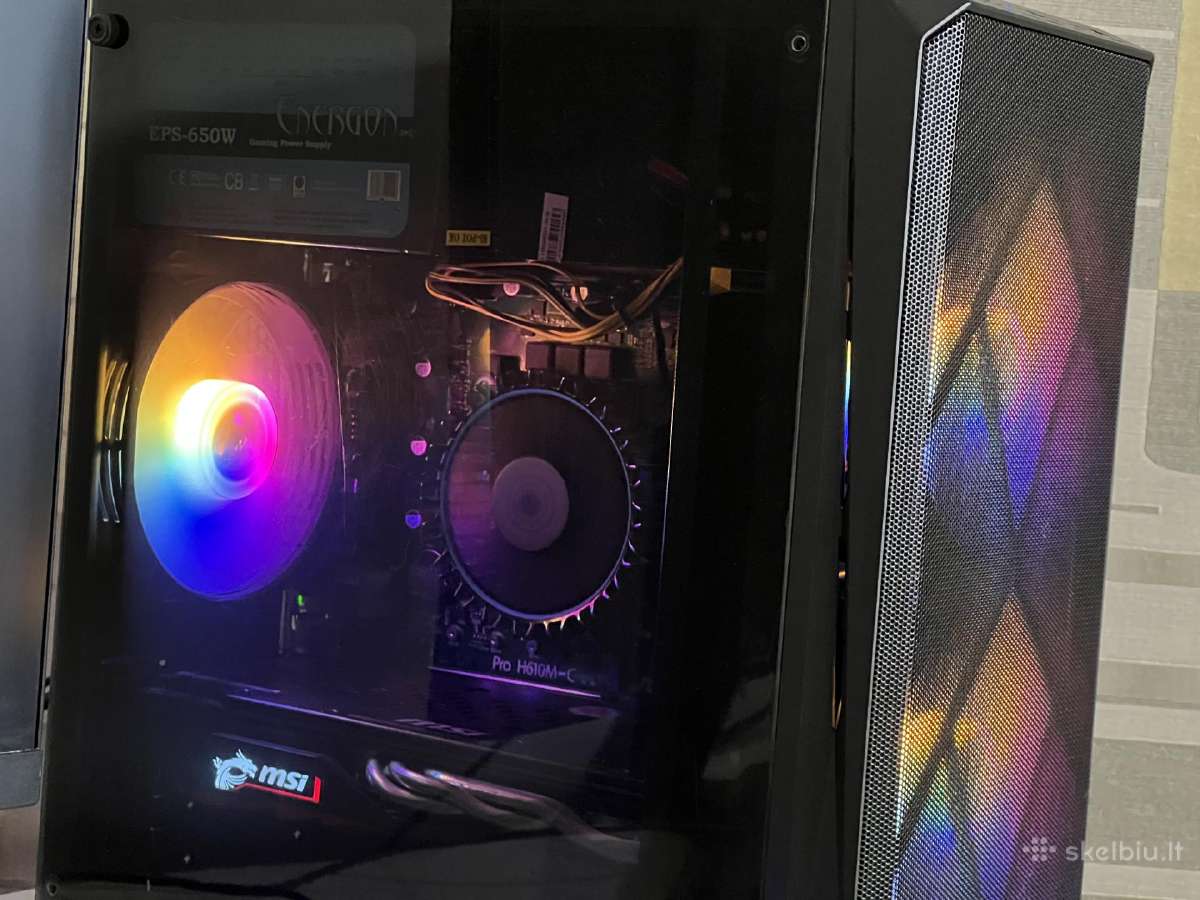 Parduodamas Stac. Su Rx 580 8gb, I3-12k, Ddr5. - nuotraukos Nr. 4