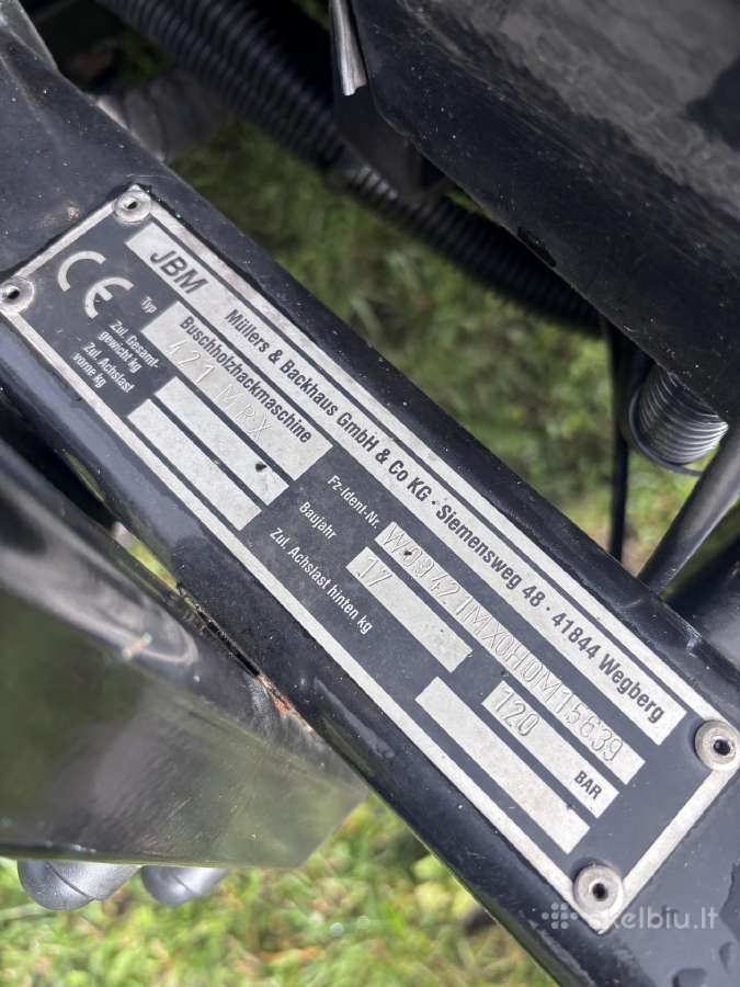 Profesionalus šakų smulkintuvas Jbm 421mx - nuotraukos Nr. 15