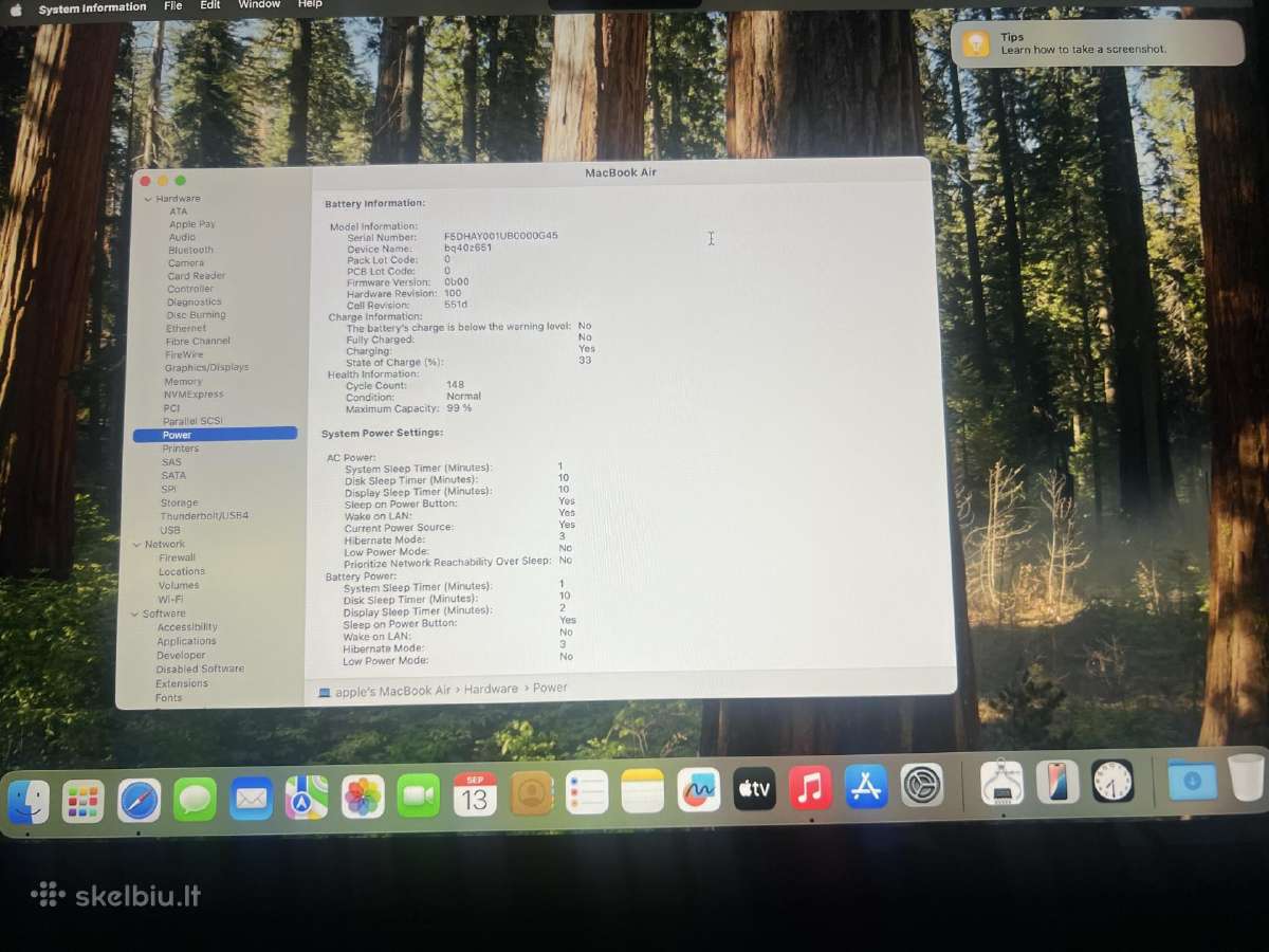 MacBook Air 13 M4, 16gb RAM, 256gb SSD - nuotraukos Nr. 5