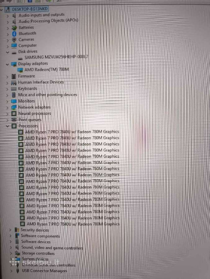 Thinkpad T14 Gen 4 Ryzen 7 7840u 16gb 256gb 1% - nuotraukos Nr. 5