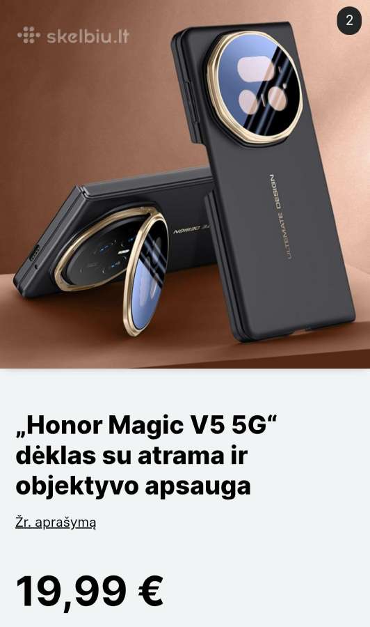 Honor Magic V5 dėklas su atrama ir objektyvo apsau - nuotraukos Nr. 2