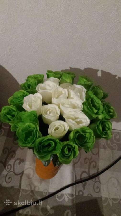 Dirbtinu roziu puokste. Nesiunciu! 27 rozes - nuotraukos Nr. 6