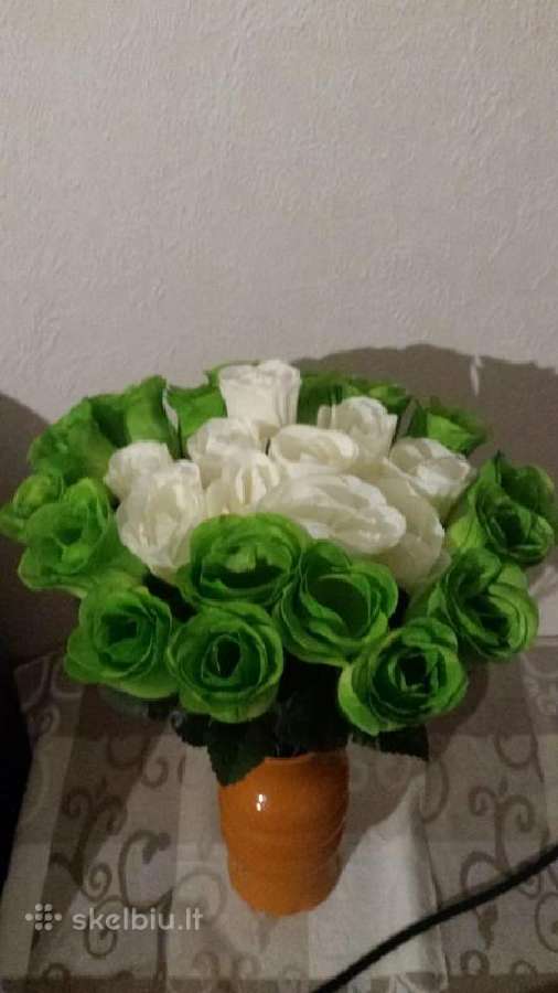 Dirbtinu roziu puokste. Nesiunciu! 27 rozes - nuotraukos Nr. 17