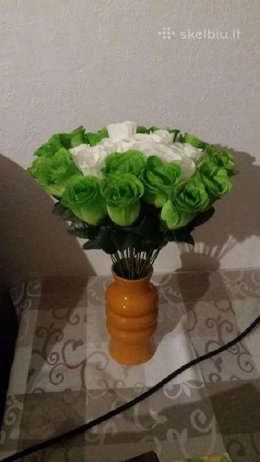 Dirbtinu roziu puokste. Nesiunciu! 27 rozes - nuotraukos Nr. 4