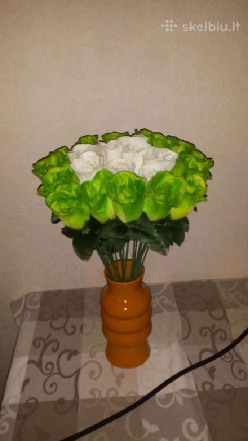 Dirbtinu roziu puokste. Nesiunciu! 27 rozes - nuotraukos Nr. 2