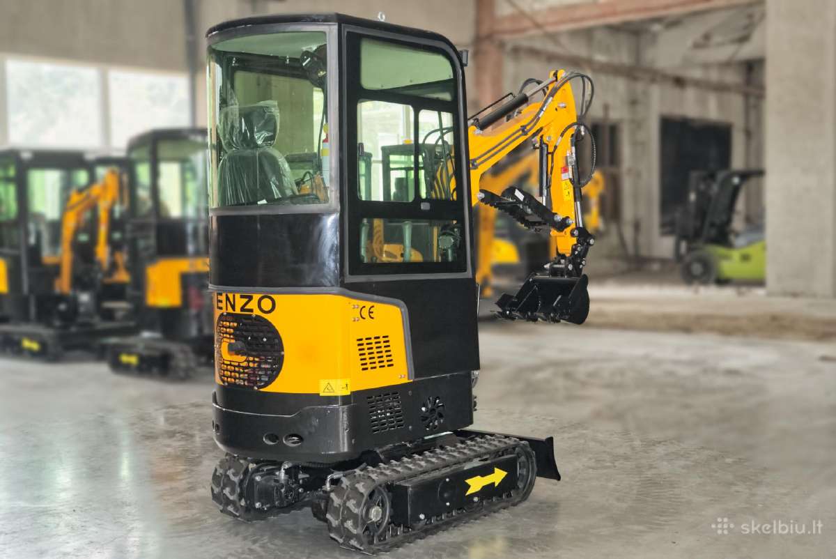 Mini ekskavatorius Enzo Ht-10b su kabina - nuotraukos Nr. 7