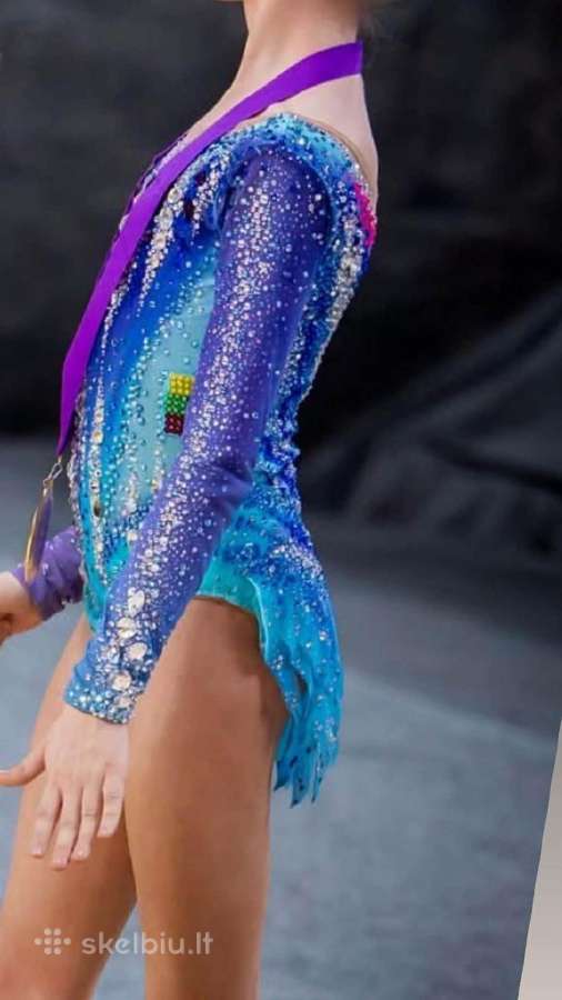 Meninės gimnastikos kostiumėlis 128–134 cm - nuotraukos Nr. 3