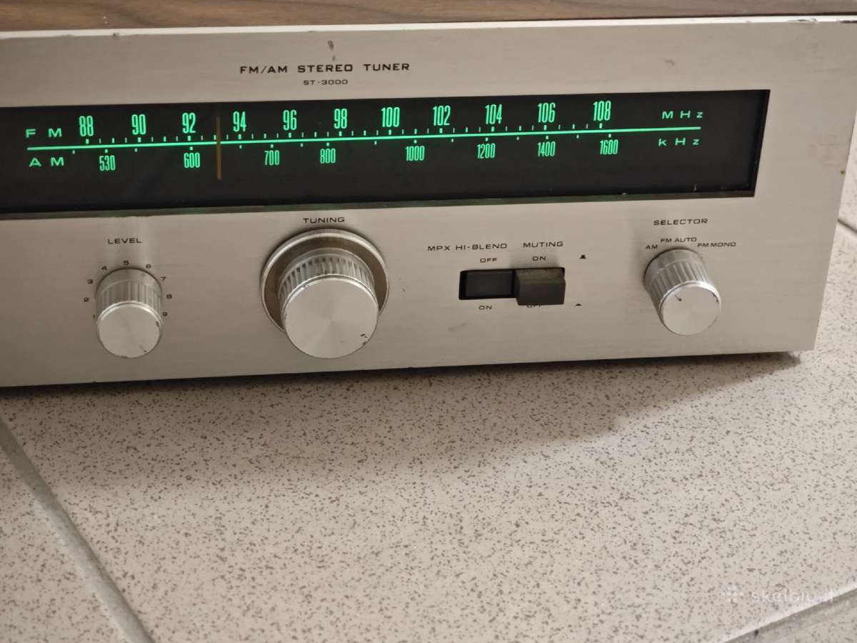 Technics st 3000 Fm am senovinis tuneris - nuotraukos Nr. 3