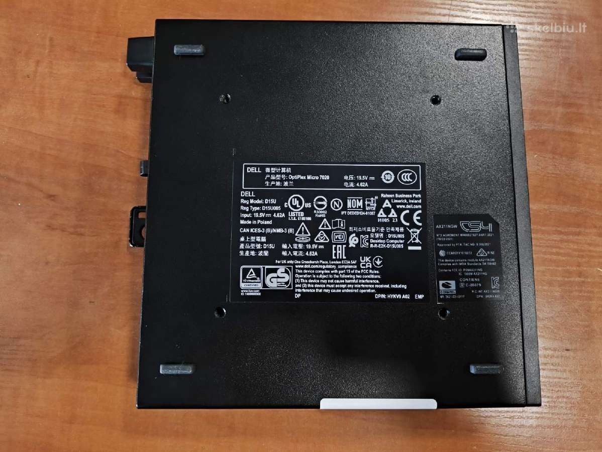 Dell Mini Pc i5-14500t 16gb 512gb 2029-04-05 - nuotraukos Nr. 3