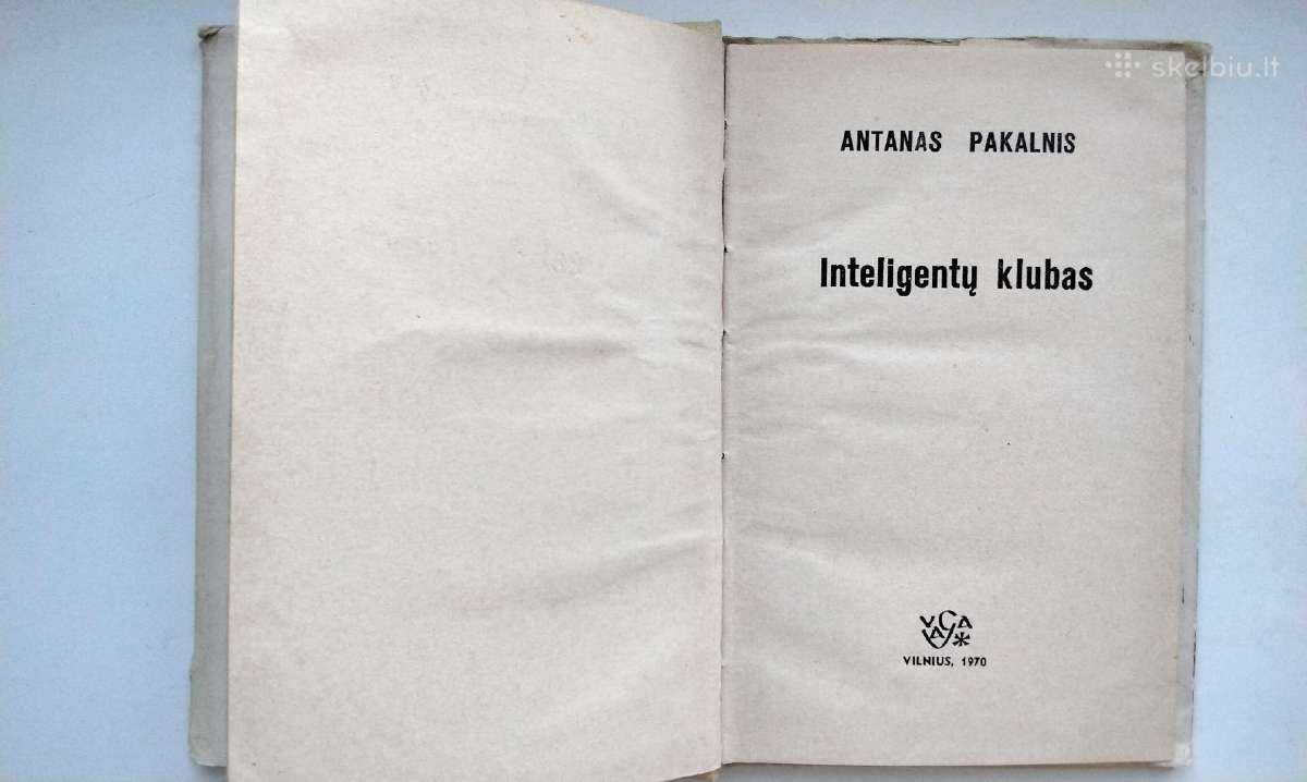 A. Pakalnis. Inteligentų klubas. 1970 m. leid. - nuotraukos Nr. 2