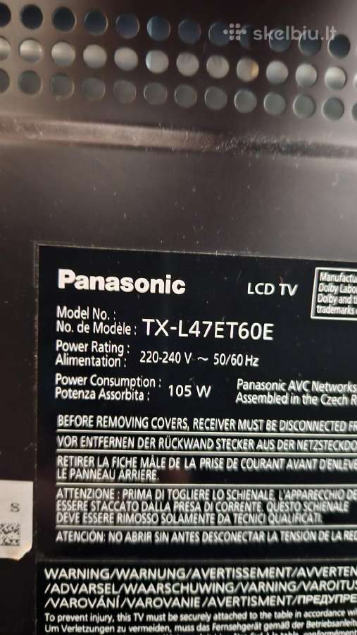 Panasonic 47" Full HD Televizorius - nuotraukos Nr. 2