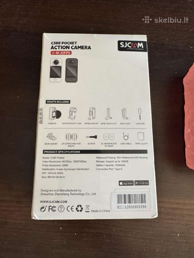 Sjcam c300 nauja neispakuota action camera - nuotraukos Nr. 4