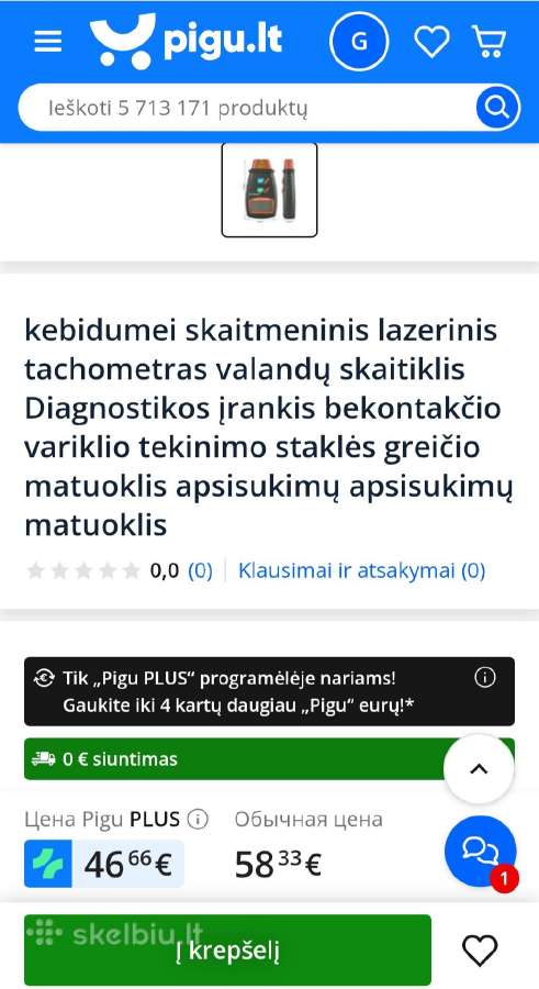 Skaitmeninis lazerinis tachometras - nuotraukos Nr. 3