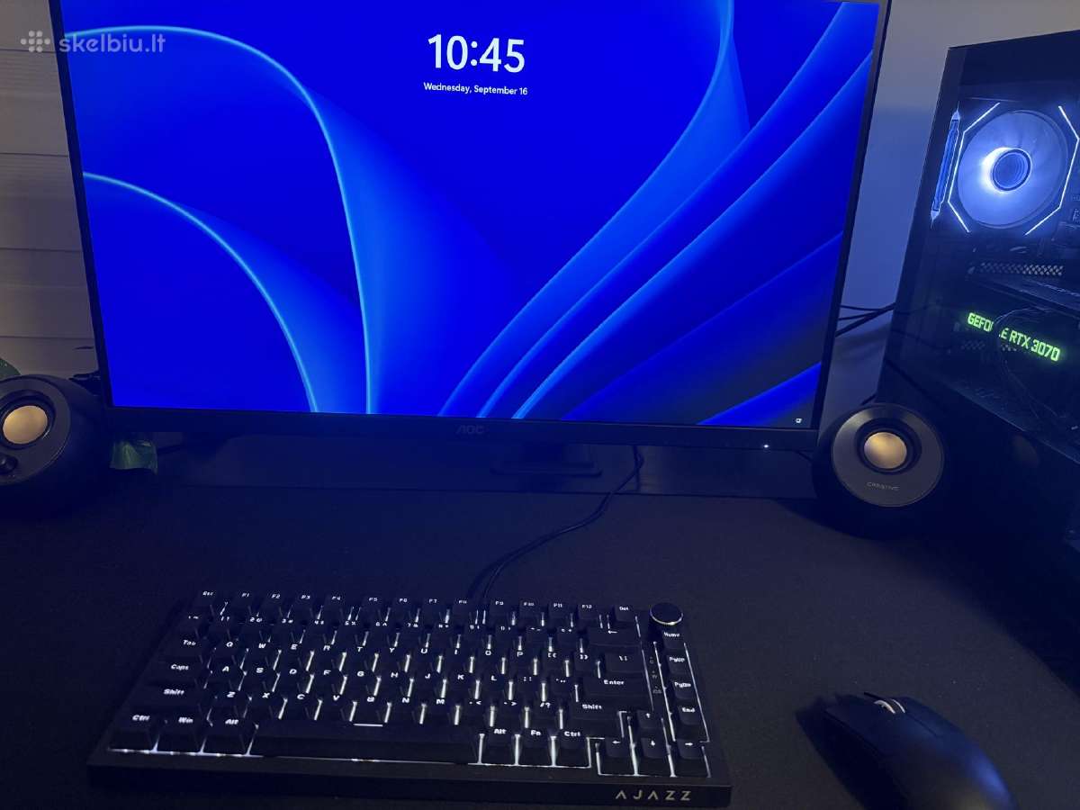 Rtx 3070 + 240hz Aoc Monitorius Pilnas Gaming Set - nuotraukos Nr. 2