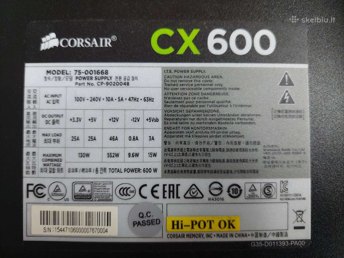 I5 12400f, H610m, 16gb, Rtx 2080s, 256gb SSD, 1tb - nuotraukos Nr. 9