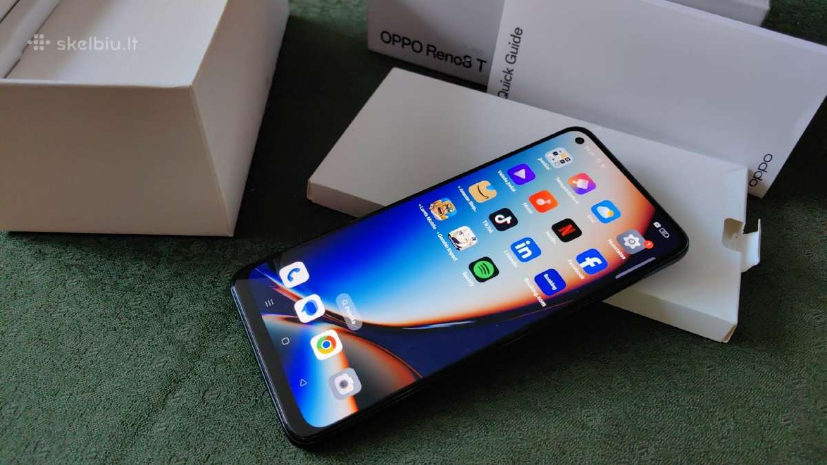 Oppo Reno 8t 16/128gb komplkt dezut - nuotraukos Nr. 4