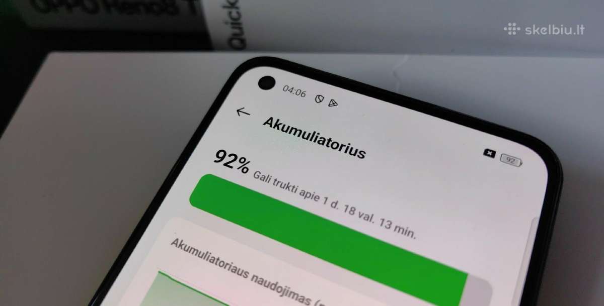 Oppo Reno 8t 16/128gb komplkt dezut - nuotraukos Nr. 6
