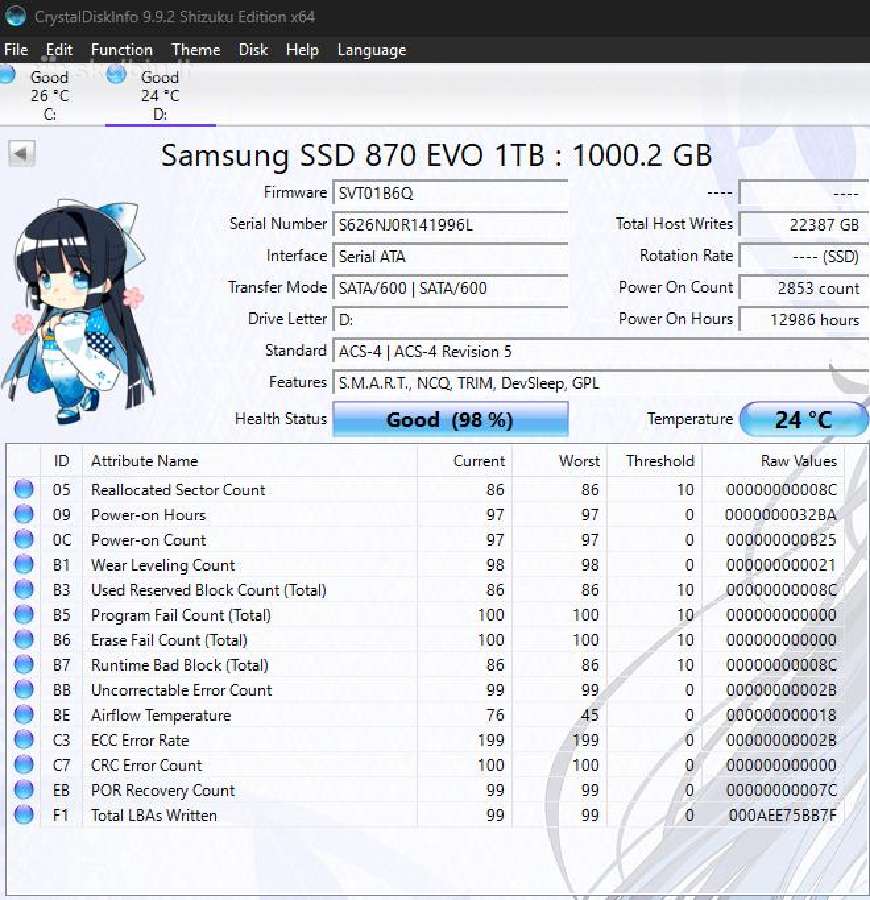 Samsung 870 EVO 1tb - nuotraukos Nr. 2