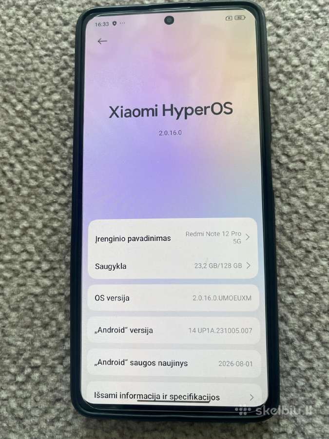 Xiaomi Redmi Note 12 Pro 5G 128gb - nuotraukos Nr. 3