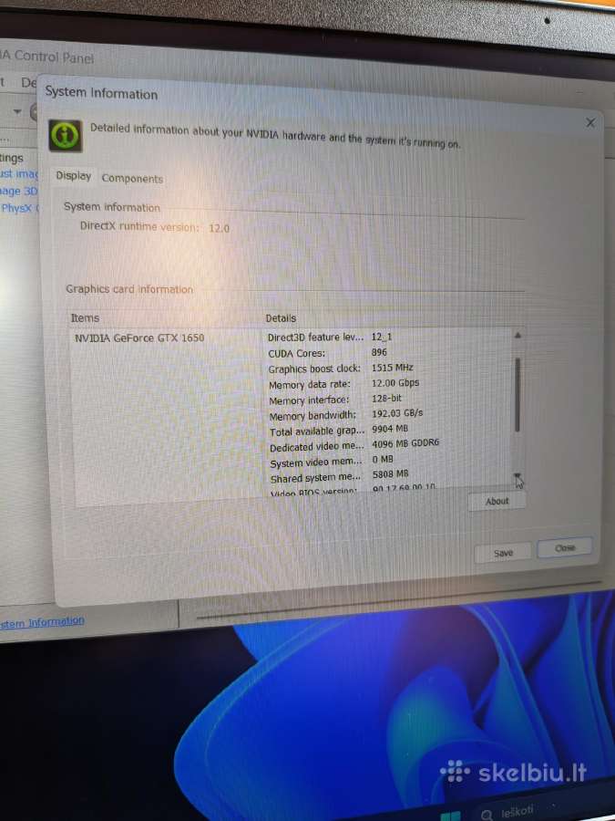Hp Gaming 15 / Ryzen 5 5600h / Gtx 1650 / 144hz - nuotraukos Nr. 11