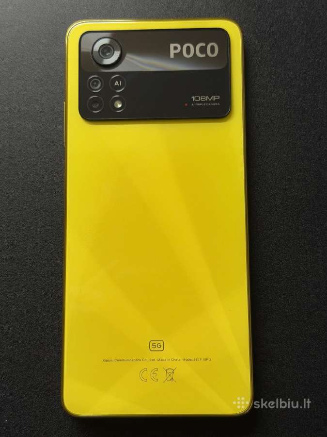 Poco X4 Pro 5G 8gb RAM 256gb Rom Geltonas - nuotraukos Nr. 2