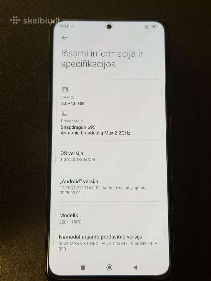 Poco X4 Pro 5G 8gb RAM 256gb Rom Geltonas - nuotraukos Nr. 4