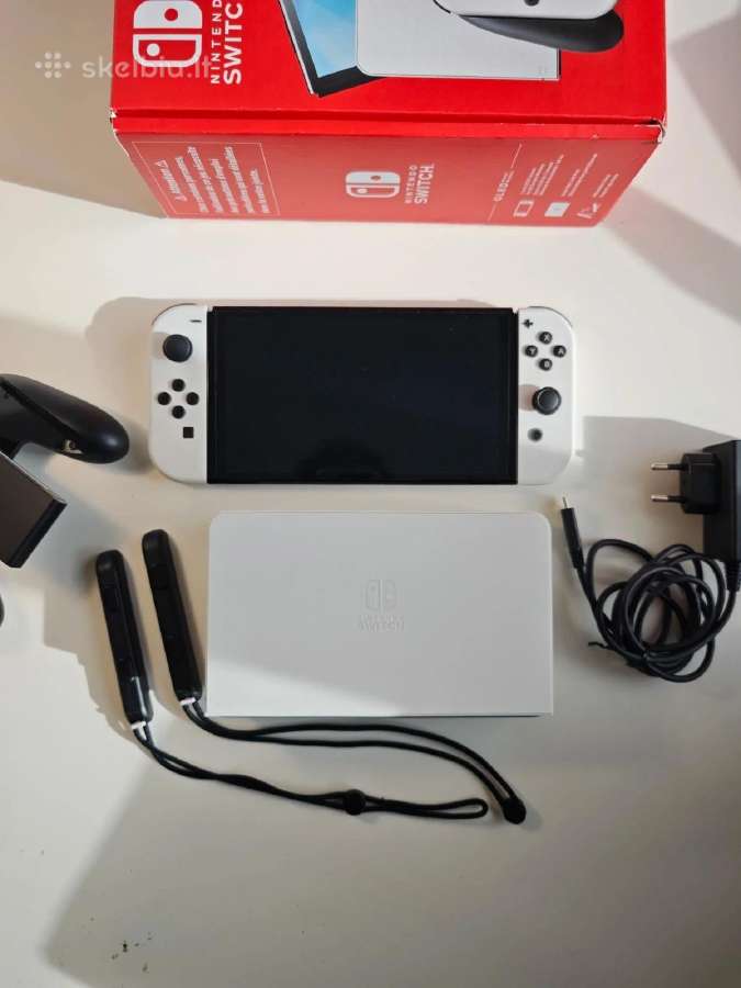 Nintendo Switch Oled White – pilnas komplektas - nuotraukos Nr. 2